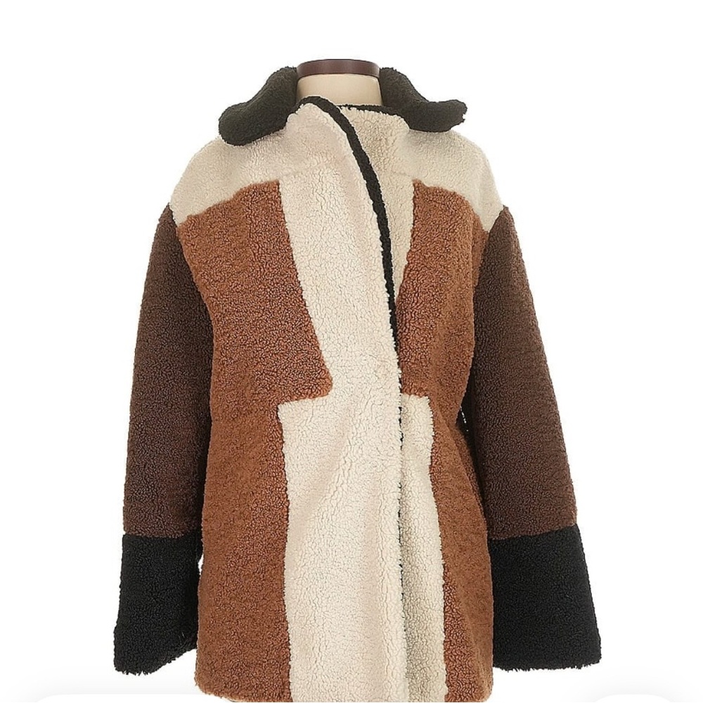 Colorblock Sherpa Jacket